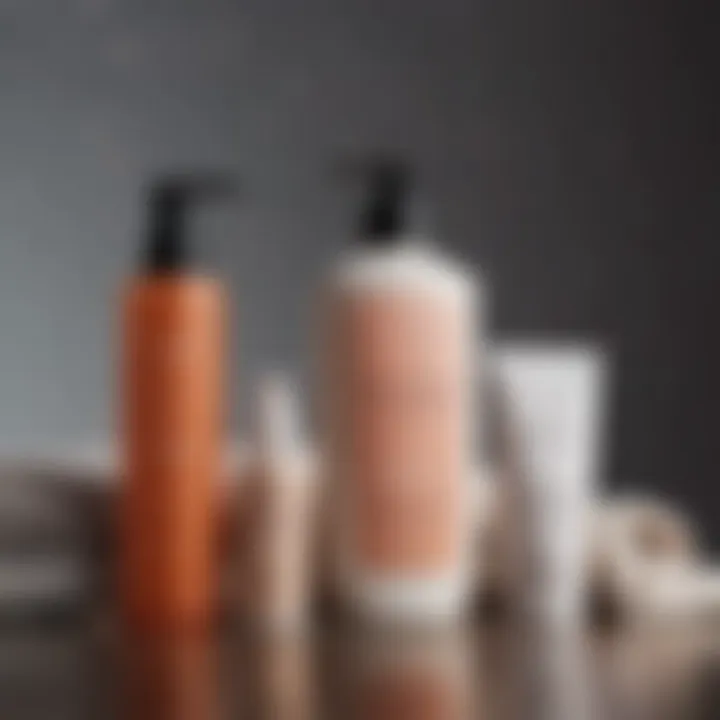 An array of aftercare products placed beside wax.