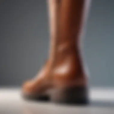 Exquisite materials that enhance comfort in summer boots Close-up of boot materials highlighting breathable fabric