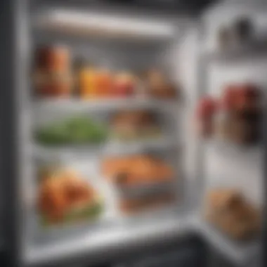 A well-stored meal in a fridge showcasing freshness and organization