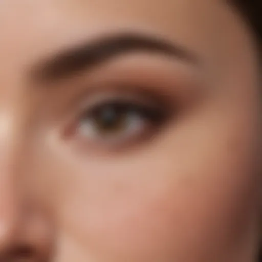 Close-up of soft eyebrow pencil with a smooth texture