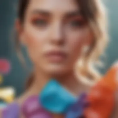 Color palette showcasing trending summer shades