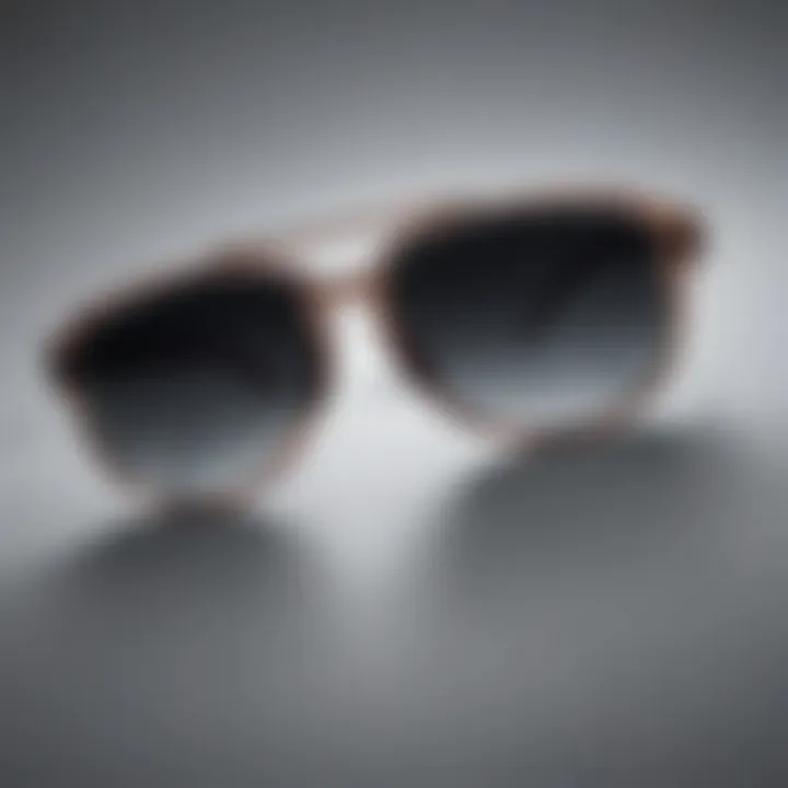 Historical evolution of sunglasses through different eras.