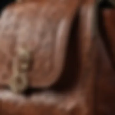 A close-up of various purse materials highlighting craftsmanship and texture.