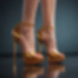 Elegant high heels showcasing innovative ergonomic design