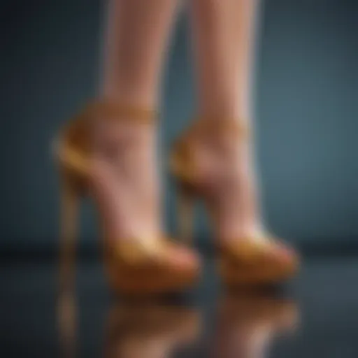 Elegant high heels showcasing innovative ergonomic design