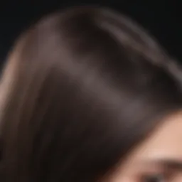Close up of hair with conditioner applied for overnight treatment