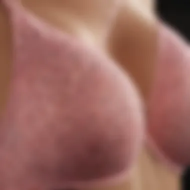 Close-up of high-quality materials used in bras