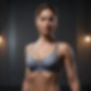 Supportive workout bra showcasing innovative design