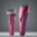 An elegant display of various bikini shavers showcasing their unique designs and features