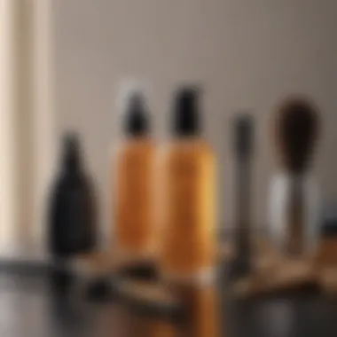 A serene skincare routine displayed alongside hair plucking tools