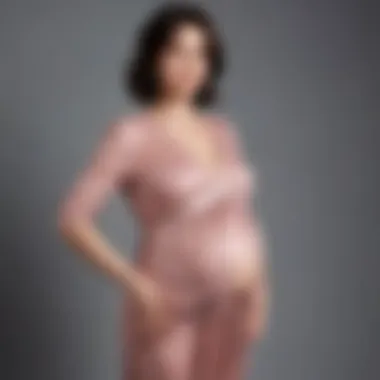 Fashion-Forward Maternity Outfit A fashion-forward maternity outfit showcased by a star