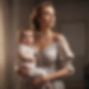 Celebrating Motherhood An intimate moment of a celebrity celebrating motherhood