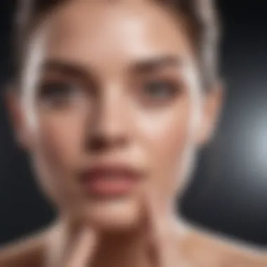 Effective Application Technique for Moisturizers Woman applying moisturizer on her face