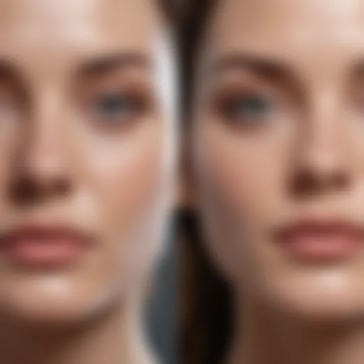 An illustrative comparison chart of popular affordable gentle cleansers