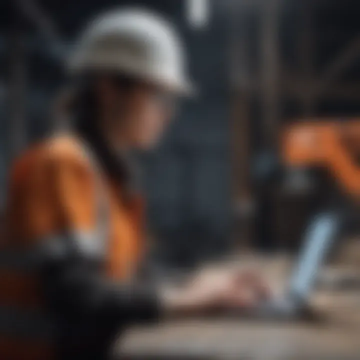 Data security measures for laptops on construction sites