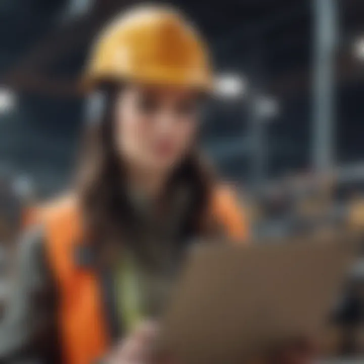 Real-time communication through laptops on construction sites