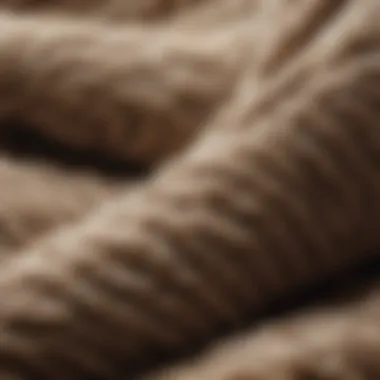 Close-up detail of wool fabric texture