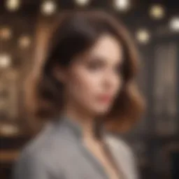Elegant hairstyle showcasing volume for fine hair.