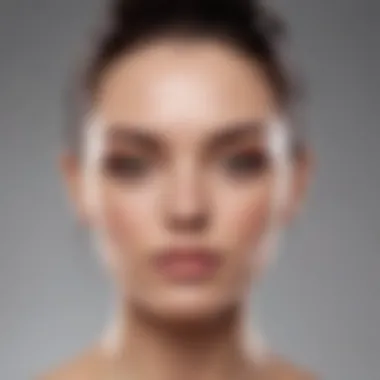 Application of tinted moisturizer on skin