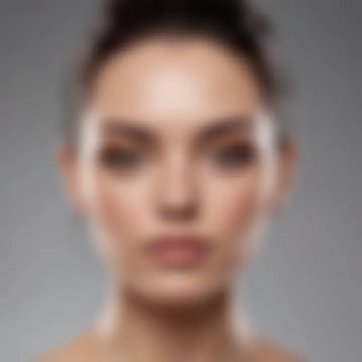 Application of tinted moisturizer on skin
