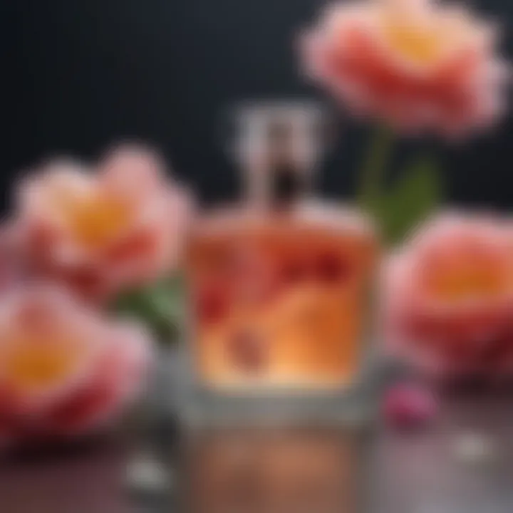 Close-up of floral notes found in summer perfumes