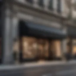 Stylish Saks Fifth Avenue storefront showcasing luxury fashion