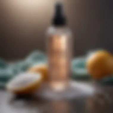 DIY ingredients for making sea salt spray