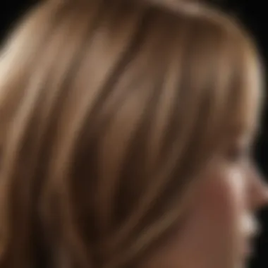 Impact of Minimalist Formulations on Hair Health Close-up of healthy hair after using a minimalist shampoo