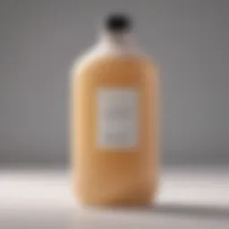 A minimalist shampoo bottle with a clean label