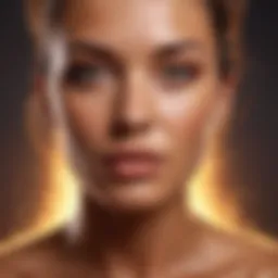 Diagram illustrating the chemical reaction of self-tanner on skin