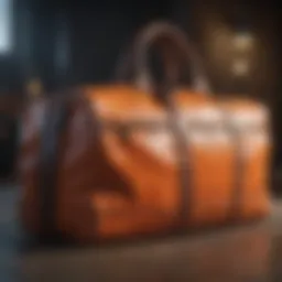 Stylish weekender bag in vibrant colors