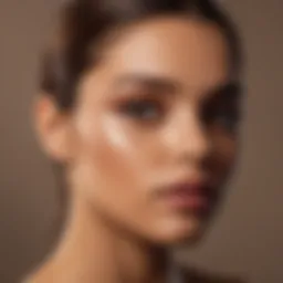 Diverse range of foundation shades for brown skin tones
