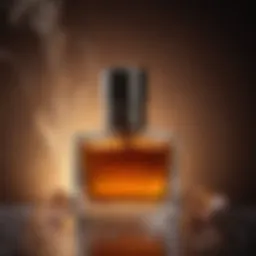 A close-up of warm aromatic essences
