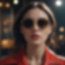 Luxury Gucci sunglasses showcased elegantly