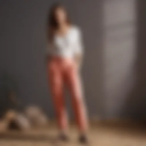A stylish outfit featuring cotton loose pants paired with a trendy top.